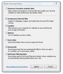 IE Clear Password