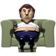 fat guy watching tv fat guy watching tv